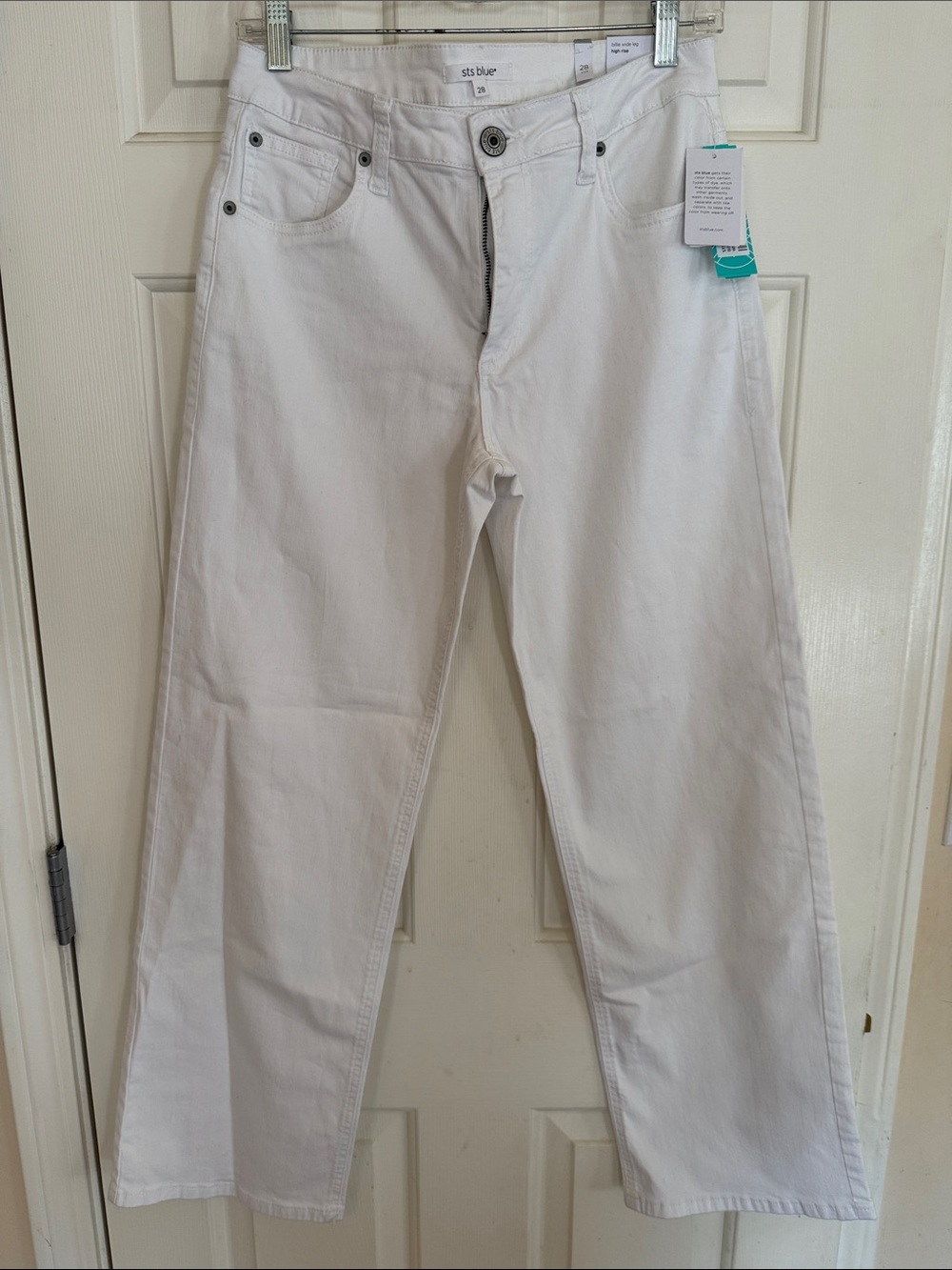 NWT STS Blue Womens Summer white Billie Wide Leg Jeans